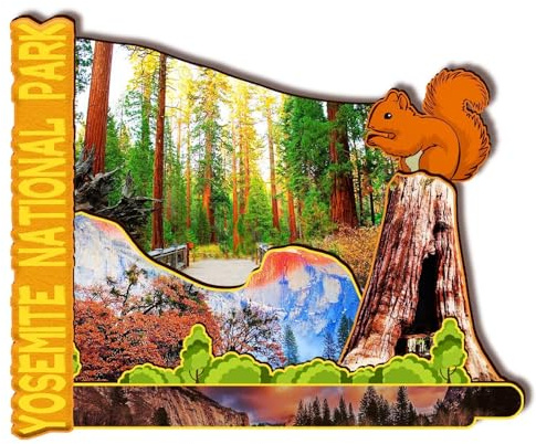 Orlaybar Yosemite National Park California (CA) Amerika, dekorativer Magnet, 3D-Kühlschrank, Stadt, Reise, Souvenir, Touristengeschenke, handgefertigtes Handwerk, Kühlschrankmagnet, Heimdekoration