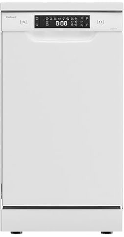 Corbero - Lavavajillas 10 Cubiertos | CLVM4524W | 8 Programas | 5 Temperaturas | Display LED | Inicio Diferido | Función Dual Wash | Cesta Superior Regulable | 49 Db, Blanco