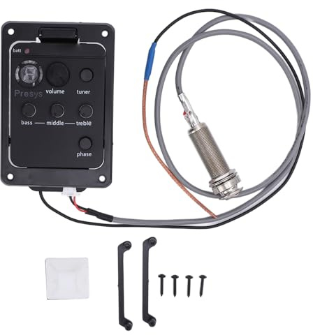 Gitarren-Vorverstärker, Lautstärke, Bass, Mittlere Höhen, Phasenkontrolle, Gitarren-Tonabnehmer, Stimmgerät, Vorverstärker, EQ, Equalizer, Vorverstärker