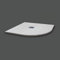 Piatto Doccia 80X80 cm Semicircolare Vulcano Line Slim Bianco In Resina Sintetica e Polvere Di Marmo Con Piletta In Omaggio