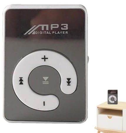8 Gb Clip Mp3 Player,super Light Music Player, 8 Gb Mp3 Player with Clip, Wifi Sansa Mighty Fm Lcd Audio Card | Wearable Small Music Player for Sport Running, with Usb Cable and Earphone