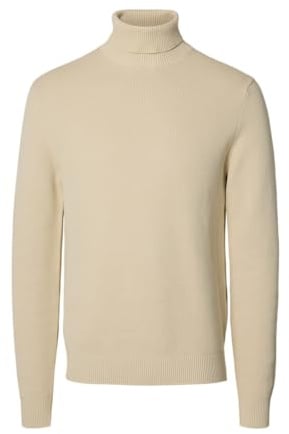 SELECTED HOMME Male Rollkragenpullover Baumwoll | Turtleneck