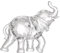 Ideen mit Herz | Kristall-Elefant | Deko-Figur | Sammlerfigur | facettiert | klar | 7 cm x 6,6 cm x 2,7 cm