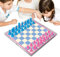 Travel Chess Set, 5,91 Zoll Magnetic Folding Crystal Chess Board, Family Game Educational Toy, Puzzleteile für Jugendliche & Erwachsene, Home & Reisen, widerstandsfähiges Design, Bit für Stabilität