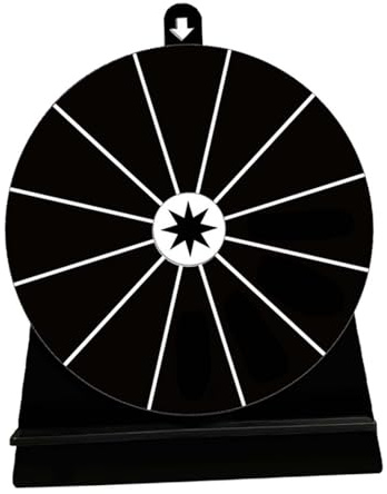 LOVIVER Rotationsrad -Fortune -Rad -Löschfabrik Acryl -Turntable -Spiel -Trinkspiel für Erwachsene für Unterhaltungsparty Supplies KTV