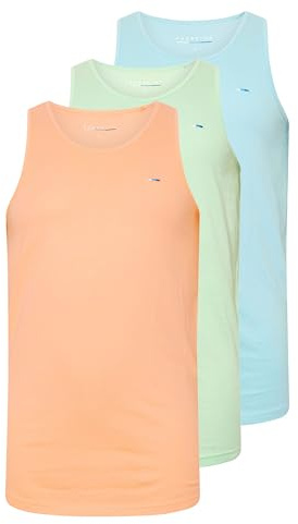 BadRhino Big & Tall 3 Pack & Orange Vest Tops - Men's - Plus Size Curve