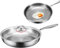 Byeaon Titanium Hammered Pan Pro, sartén antiadherente de titanio, sartén con acabado martillado, listo para inducción y calentamiento rápido, fácil mantenimiento, 11.81 pulgadas, para cocinas