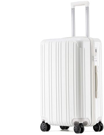 Gumidor Koffer Handgepäck Reisekoffer Bordkoffer Hartschalen in Polycarbonat · Koffer Trolley Rollkoffer Teleskopgriff, TSA, 4 Rollen(Weiß,S)
