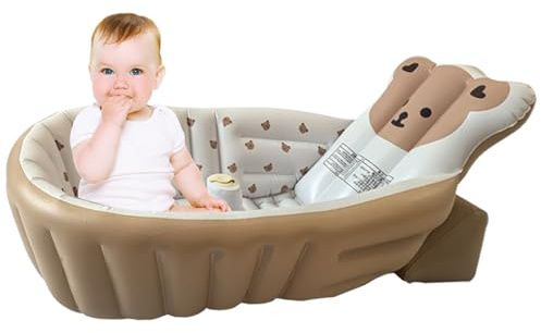 Baignoires Bébé Siège De Bain Gonflable Pour Les | Siège De Soutien Réglable Et Pliable Accessoires Pour Le Bain Pour La Plage La Piscine Le Plein Air Le Camping Et Le
