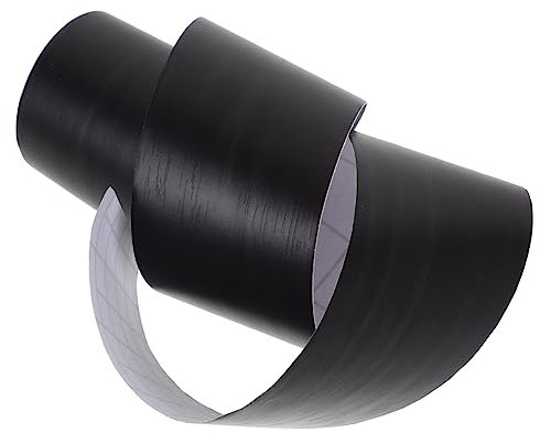 CTIRCHIU Battiscopa Autoadesivo Flessibile in PVC Nero per Decorazione e Modanatura Staccabile per Cameretta dei Ragazza 5M