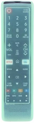 Transparent Remote Cover Replacement for Samsung TV Remote, Cover for Samsung Remote Control for Smart TV Universal Replacement Silicone Sleeve Skin