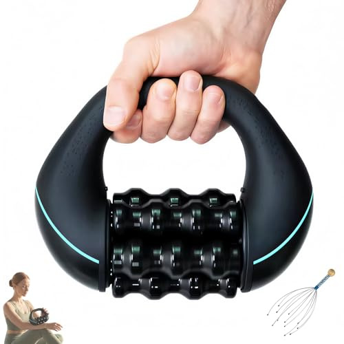 2026 Marvixor Massageroller, Marvixor Sculptroll, Elektrisches Handmassagegerät mit Rollen, Massageroller Elektrisch für Muskelentspannung, 3 Intensitätsstufen & 24 Massageknöpfen(1 Stück)
