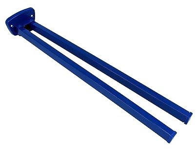 tecuro Handtuchhalter 2-teilig - Messing blau (RAL 5002) - 380 mm - schwenkbar