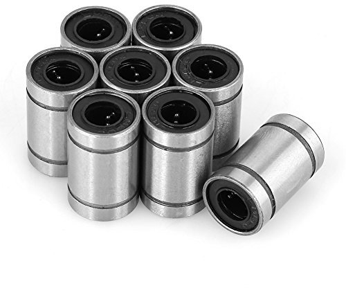 Riuty Gleitlager, 6mm Wellen-Durchmesser-Kugellager-Lagerbuchsen-Lagersatz von 8 (6 * 12 * 19mm)