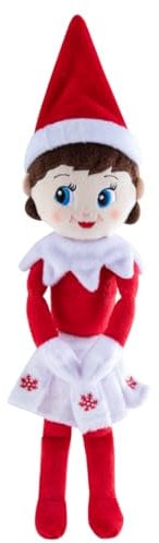 The Elf on the Shelf® Plushee Pals® Snuggler Poupée Scout Elf en Peluche Douce pour Enfants et Adultes de 34 cm aux Yeux Bleus