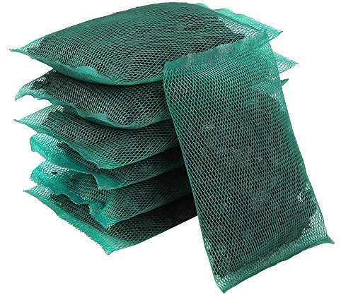 Aktivkohle, Aquarium reinigung Aktivkohlefilter mit feinem Netzbeutel Aquarium Wasserreinigung zubehör (jeder Netzbeutel 50 g)(7 Pcs)