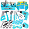 LOYO Kids Tool Set - 30Pcs Pretend Play Toys With Tool Belt, Electric Drill, Construction Builder Toy Box Kit - Gifts for Boys Age 3-6
