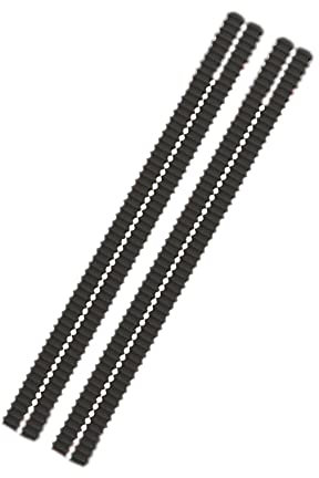 Vsorce4u 4 x Black Oven Shelf Guard - Fit for All Ovens - Oven & Cooker Rack Shelf Edge Burn Protector Guard Strips Covers