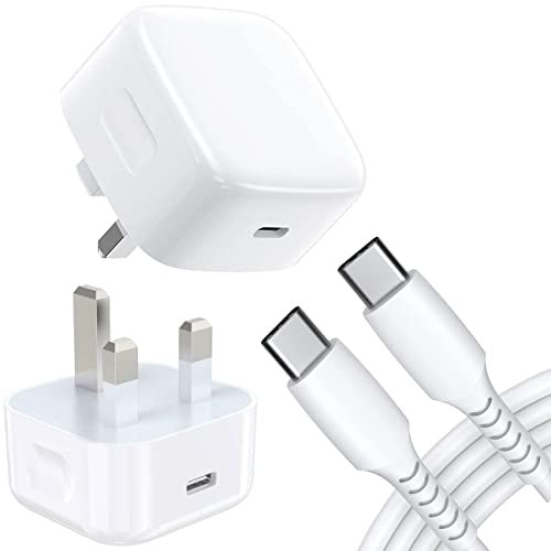 For Honor 50/50 Pro/50 Lite /X9 /X7 /X9 5g /X8 Charger, Honor 50/50 Pro/50 Lite /X9 /X7 /X9 5g /X8 Plug, 20W USB C Charger Plug With Type C Charger Cable Fast PD Adapter UK Wall Charger (White)