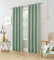 always4u Blickdichte Gardinen Verdunkelungsvorhang mit Ösen, Elegente Vorhang für Wohnzimmer Modern Schallschutz, Nilgrün, 245x140cm 2er Set