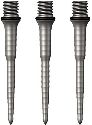Mission Darts Points Titan Ripple | Titanium Conversion Point | 30mm | Silver (X2657)