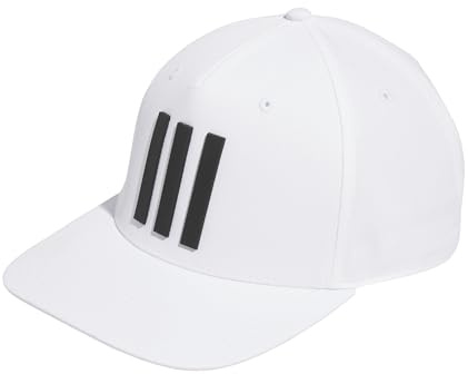 adidas Golf Mens Golf Tour Three Stripes Cap - White - One Size