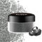 Essbarer Glitzer - 10g Essbarer Glitzerpulver Schimmer Glitzerstaub für Getränke, Kuchen, Lebensmittel - Metallisch Glitzerpuder Lebensmittelfarbe Pulver zum Cocktails, Wein, Fondant, Keksen (Schwarz)