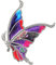 BAMAY Broches Papillon Floral en émail Alliage de Zinc Papillon Monarque Cadeaux pour Femme Fille Foulard Epingle à Revers Charms (Violette 198)