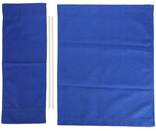 ANKROYU Ersatzteile für Regiestühle aus Canvas, komfortabel Leinwand Sitzfläche und Rückenlehne, Tragbare Klappstuhlzubehör(Blau)