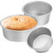 ABOOFAN Round Cake Tins Set of 3 Aluminium Deep Baking Pans Layer Cake Mould Bakeware Set for Birthday Wedding Christmas Party 4/6/8 inch