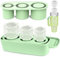 Ice Cube Tray for Stanley Cup 20-40Oz Tumbler, Silicone Ice Cube Moulds with Lid and Bin for Stanley Cup Accessories Chilling Cocktails, Whiskey, Drinks, Coffee