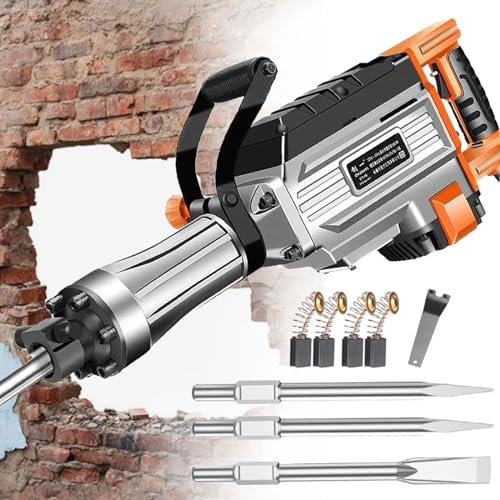 Concrete Breaker,Pavement Breaker Drills Kit,Demolition Jack Hammer,for Concrete Demolition Chipping Rotomartillo,Type95