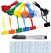 SHSHbuy 250 Pezzi Fascette Stringicavo Colorate,Fascette Cavi Elettricista,Nylon Cavi Stringicavo,Stringicavi Etichette per Fascette per Cable Management Giardinaggio 3 × 150 MM