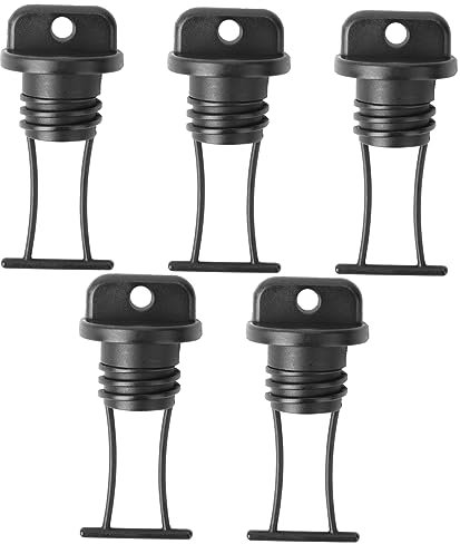 KITANDOVE 5pcs Marine Drain Plug Stopper Boat Drain Plug Kit Boat Bung Drain Dinghy Baitwell Truck Marine Kit Guage Coarse Thread Bund Canot Tera Boat Bung Small Drain Seat Kayak Boat Plug