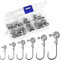 Annyswit Jigköpfe Set 50 Stück / 6 Größen Hochwertige Jigköpfe für Gummifische, für Zander, Barsch & Hecht. Mit verschiedenen Gewichten für eine breite Anwendung beim Angeln (1g, 2g, 3g, 5g, 7g, 10g)