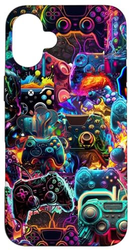 Gamer Aesthetic Graphic Gaming Video Games Boys Teens Summer Case for iPhone 16 Plus