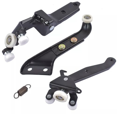 Asical 7H0843436B 7H0843398H - Juego de ruedas para puerta corredera (rodamientos de bolas, juego completo de piezas, apto para T5 Transporter 7H 7E 7J 7H0843398AC 7E0843398F 7E0843336 7LA843398