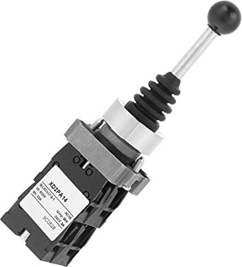 Qukaim Interruptor de palanca de mando con cierre 4NO 4 posiciones, interruptor de palanca de mando para sistemas de control, fácil instalación, diseño compacto