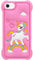 Mouzor Cute Pink Rainbow Unicorn Case Compatible with iPhone SE 2020/ SE 2022, Kawaii Horse iPhone 6/ 6s/ 7/8 Cases, Funny Animal 3D Cartoon Soft Silicone Full Protection Cover for Girls Kids Women