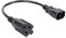 Nettoppo 1Ft Enchufe Macho Iec 320 C14 A Nema 5-15R Cable de Adaptador de Alimentación de Pc de 3 Puntas Hembra Negro