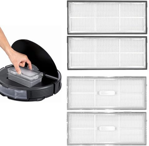 Lot de 4 accessoires de filtre pour Roborock S8/S8+/S8 Pro Ultra/S7/S7 Maxv/S7 Maxv Ultra/S7 Max Ultra/S7 Pro Ultra, pour les filtres Roborock S8/Roborock S7.