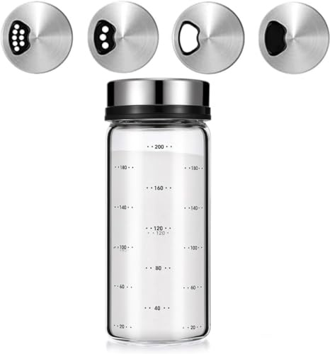 Xygobla Glass Salt and Pepper Shakers Set
