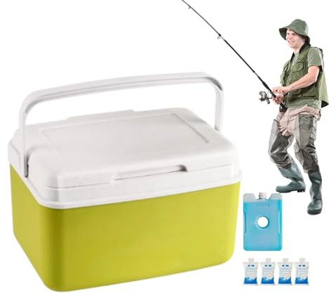 Mini glacière portable 15 l – Glacière portable robuste avec coque rigide, isolation thermique, facile à transporter, facile à nettoyer, parfaite pour les pique-niques, le camping, les activités de