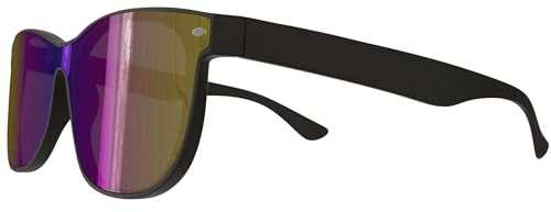 BEZLIT Polarisierte Unisex Sonnenbrille UV400 Kategorie 3 Damen Herren Kunststoffbügel Braun Grau Schwarz (Schwarz Grau Verspiegel)
