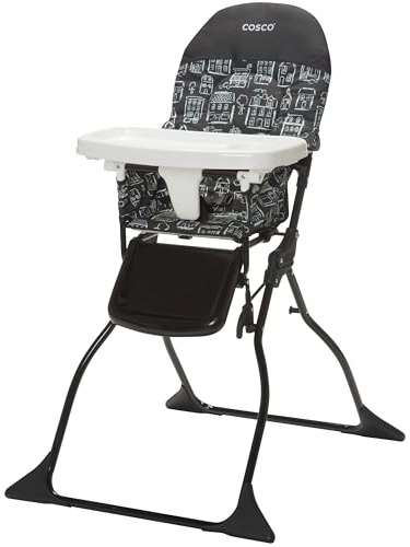 Cosco Kids Highchair for Baby, Simple Foldable High Chair, Convenient, Lightweight, and Compact Design, Mapleton