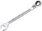FACOM - Clé Mixte à Cliquet Métrique 13mm - 467B.13 - Système Ultra-Grip Antidérapant - Mécanisme à Cliquet Compact Réversible par Levier - Œil et Fourche Inclinés à 15° - Chrome Satiné