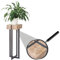 Mendler Blumentisch HWC-A15, Blumenständer Blumensäule, Tanne Holz rustikal massiv MVG-zertifiziert 100x32x32cm