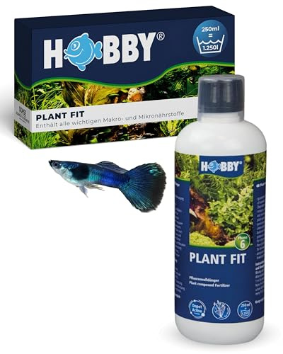 HOBBY Aquaristik Plant Fit I 5.000 ml I Flüssigdünger für Aquarienpflanzen I ohne Nitrat & Phosphat I Fördert gesunden Wuchs und kräftige Farben I Pflanzenvolldünger mit langanhaltender Wirkung