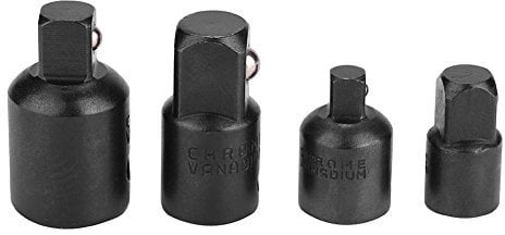 4pcs Drive Socket Adapter Converter Reducers 3/8 to 1/4, 1/2 to 3/8, 3/8 to 1/2, 1/4 to 3/8 for Impact Driver Conversions Wrench
