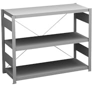 hofe | Fachbodenregal | verzinkt | 1000 mm | 400 mm | Bauart leicht, einseitig, HxBxT 825 x 1000 x 400 mm, verzinkt, Grundregal